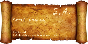 Strul Amadea névjegykártya